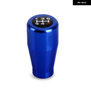 汎用 5速 マニュアル トランス ミッション ショートスロー ギア シフト ノブヘッド7CMスタイリッシュなアルミ シフター レバー ギア シフター ヘッド - blue 7cm