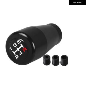 汎用 5速 マニュアル トランス ミッション ショートスロー ギア シフト ノブヘッド7CMスタイリッシュなアルミ シフター レバー ギア シフター ヘッド - Hot black 7cm