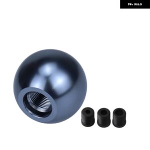 車 カスタム マニュアル 汎用 ステムヘッドアルミ 合金 ラウンドボールギアハンドルヘッドラウンドトロリーボブルヘッド - Titanium color