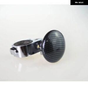 汎用 カー ステアリングホイール ブースターボール省力化回転スピナーノブ回転ヘルパー ベアリング パワーハンドル ホルダー アクセサリー - black ball