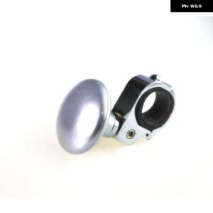 汎用 カー ステアリングホイール ブースターボール省力化回転スピナーノブ回転ヘルパー ベアリング パワーハンドル ホルダー アクセサリー - silver ball