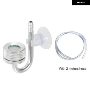 水槽用CO2アトマイザー 水槽 コントロール 水アトマイザー リアクター ソレノイド レギュレーター CO2 システム ディフューザー 水槽アクセサリー - With Hose