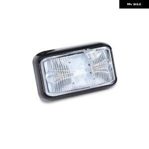 防水 アンバー レッドLED 12V / 24V 2LED車 トラック トラック サイドクリアランスマーカートレーラーライトリアテールサイドランプアウターライト - White style1