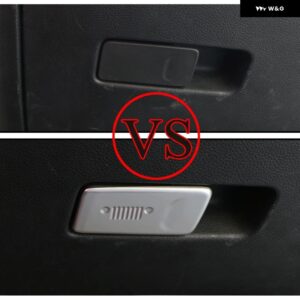 車用副パイロット グローブ ボックス ドアボウルハンドルカバー トリム ジープ レネゲード 2014 -2022 LHD カーアクセサリー - ABS carbon fibre