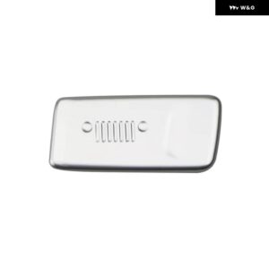 車用副パイロット グローブ ボックス ドアボウルハンドルカバー トリム ジープ レネゲード 2014 -2022 LHD カーアクセサリー - ABS Silver