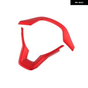 車 ステアリングホイール 装飾 ステッカー アコードセットスパンコール 装飾 10TH ホンダ アコード2018-22 - 2pc RED