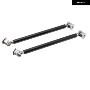 多機能ペースト スタイル スプリッターストラットロッド調整可能15CMフロントスプリッター サポート ロッド バンパー リップスプリッター テール サポート R - Pair 15cm black