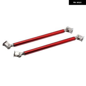 多機能ペースト スタイル スプリッターストラットロッド調整可能15CMフロントスプリッター サポート ロッド バンパー リップスプリッター テール サポート R - Pair 15cm red