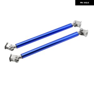 多機能ペースト スタイル スプリッターストラットロッド調整可能15CMフロントスプリッター サポート ロッド バンパー リップスプリッター テール サポート R - Pair 15cm blue