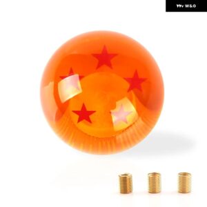 汎用 オート シフト ノブ レア スターボールZ オレンジボール 直径54MM ギア シフト ノブ 1-7 スター - 5 STARS