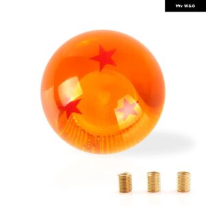 汎用 オート シフト ノブ レア スターボールZ オレンジボール 直径54MM ギア シフト ノブ 1-7 スター - 3 STARS