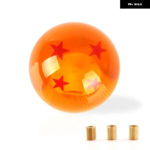 汎用 オート シフト ノブ レア スターボールZ オレンジボール 直径54MM ギア シフト ノブ 1-7 スター - 4 STARS