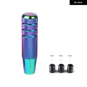 汎用 オート 130MMローレット ギア シフト ノブ マニュアル トランス ミッション アルミノンスリップ シフター レバー ノブ - Multicolour