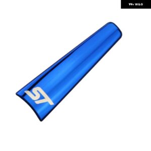 車用サイドブレーキ トリム サイドブレーキハンドルカバー ステッカー フォード フォーカス 2 3 4 MK2 MK3 MK4 2013-2019 - stainless blue