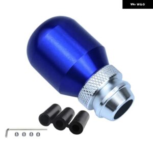 汎用 カー ギア シフト ノブ 格納式 長さ ギアヘッド アルミ 合金 ギアスティック マニュアル シフター レバー - 1piece blue