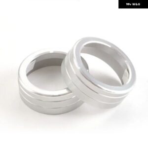 車用 エアコン ノブ アルミ製ボリューム コントロール ノブカバー トヨタ RAV4 2020 アクセサリー - Silver