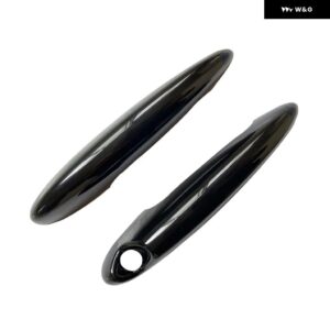 車ハンドルカバー グロスブラック カーボン 車 ドアハンドル カバー BMW MINI COOPER S R50 R52 R53 R55 R56 R57 R58 R59 R61 - Gloss Black Style