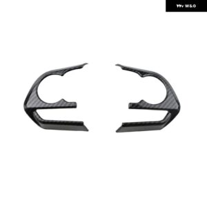 車 ステアリングホイール ボタン パネル カバー トリム ステッカー トヨタ RAV4カローラE210アバロン2019-2023カーアクセサリー - 2Pc 39 Clock Black