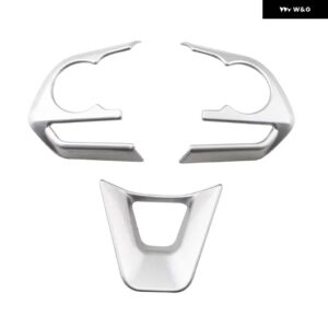 車 ステアリングホイール ボタン パネル カバー トリム ステッカー トヨタ RAV4カローラE210アバロン2019-2023カーアクセサリー - 369 Clock Silver