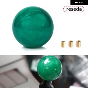 レーシングマーブル スタイル ラウンドボール ギア シフト ノブ 3 アダプター 付き ほとんど車 インテリア アクセサリー - Reseda