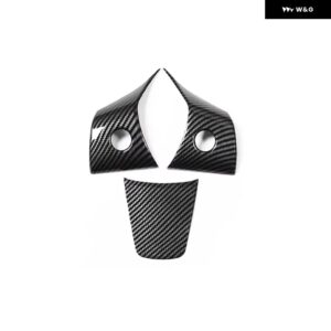 車 ステアリングホイール パネル 装飾 カバー ステッカー TESLA MODEL 3 2016-2023 MODEL Y 2019-2023 カーアクセサリー - Bright Carbon