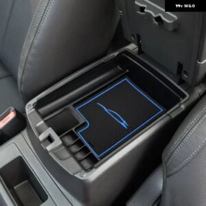 車内 ABS アームレスト ボックス 日産 X-TRAIL T32 ROGUE 2014-2021 アームレスト グローブトレイ ホルダー ケース パレットコンテナ - blue