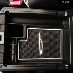 車内 ABS アームレスト ボックス 日産 X-TRAIL T32 ROGUE 2014-2021 アームレスト グローブトレイ ホルダー ケース パレットコンテナ - White