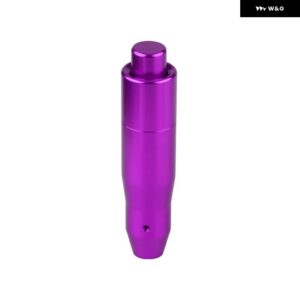 自動 シフト ノブ 金属 製 車用 シフト プッシュ ボタン アルミ製 シフター レバー ハンドル ロングスティック ギアヘッド ほとんど自動変速機 - 145mm purple