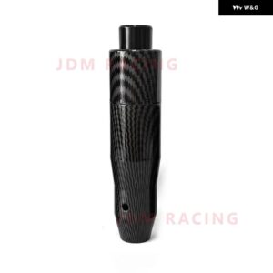 自動 シフト ノブ 金属 製 車用 シフト プッシュ ボタン アルミ製 シフター レバー ハンドル ロングスティック ギアヘッド ほとんど自動変速機 - 145mm carbon