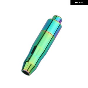 自動 シフト ノブ 金属 製 車用 シフト プッシュ ボタン アルミ製 シフター レバー ハンドル ロングスティック ギアヘッド ほとんど自動変速機 - 145mm colorful