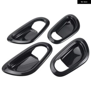 日産 ナバラ NP300 2016-2021 カーボン 車内 ドアハンドル ボウル プロテクター フレーム カバー トリム ステッカー アクセサリー