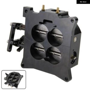 CNC ビレット 1000CFM 4150 フランジ キャブレター スロットルボディ 1.75インチ コア 4バレル ブラック/シルバー