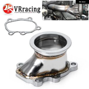 VR RACING- ステンレス アダプター T25 T28 GT25 GT28 2.5インチ 63MM Vバンドクランプフランジターボダウン パイプ アダプター VR4833