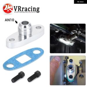 ターボ オイルドレン フランジ 10AN GT40 GT42 GT45 GT47 GT55 T3/T4 T3 T4 ODF-01 シルバー VR-OFG33