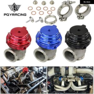 38MM アウターウェイストゲート Vバンドフランジターボウェイストゲートスーパーチャージターボ マニホールド PQY-5831-MB