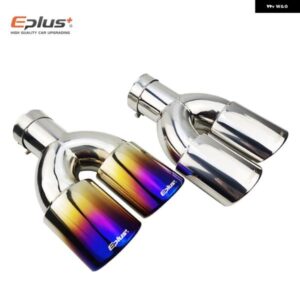 カー スタイリング マフラー排気テールスロート パイプ チップ 汎用 ステンレス マルチサイズデュアル アウトレット オートマフラー51MM 63MM