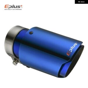 車用 ステンレス 製マフラーチップ 排気 システム 汎用 ストレートブルーデコレーションマフラー AKRAPOVIC