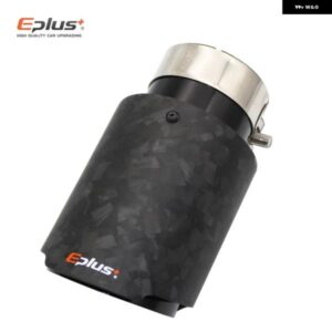 車用 パターン マットカーボン マフラーチップ 排気 システム パイプ マフラー ノズル 汎用 ストレート ステンレス ブラック