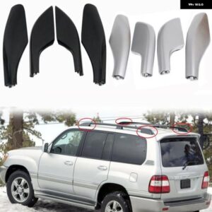 トヨタ ランドクルーザー LC100 FJ100 1998-2005 2006 2007 ルーフラックバーレールエンド カバー シェル交換用 4個