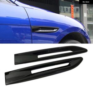 カー スタイリング 車 外装 サイドボディ アウトレット ベントカバー ブラックフード 装飾 サイドエアフローベントカバー ジャガー F-PACE XE XFL XF