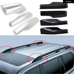 4Pルーフレールラックエンドカバー シェル トヨタ ランドクルーザー LC200 FJ200 2008-2019自動車 外装 パーツ フロントリア 左右ルーフ