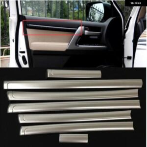 トヨタ ランドクルーザー LC200 2008-2020 車内ドアストライプ 装飾 カバー トリム インテリア ドアウィンドウハンドル パネル カバー トリム