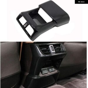 レクサス ES ES350 ES300H ES300 350 300H 2018-2022 カーボン ABS シルバー カー アームレスト リアアンチキックベントカバー トリム