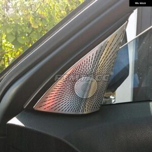 カー スタイリング ドア スピーカー A オーディオ スピーカー カバー トリム ステッカー アクセサリーパーツC クラス W204 C180 C200 2008-2014