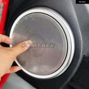 ステンレス 製車ドア スピーカー Aピラー インナー ドアハンドル 読書灯 オーディオ ホーンカバー トリム フォルクスワーゲン ビートル 2013-2018