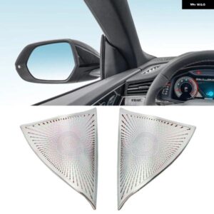 アウディ Q8 2019 2020-2022 2023 車用 Aピラー オーディオ スピーカー カバー ドア パネル スピーカー 3D エア アウトレット 読書灯 トリム ステッカー