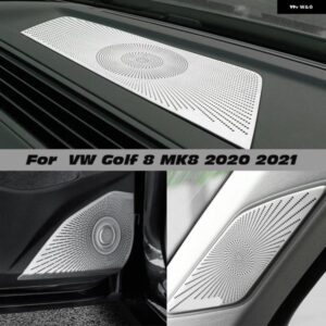 VW ゴルフ 8 MK8 2020 - 23 ダッシュボード スピーカー カバー ステッカー トリム アクセサリー LHD カー スタイリング オーディオ スピーカー