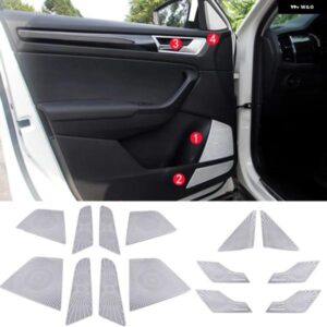 シュコダ コディアック 2017 - 20 カー オーディオ スピーカー ドア スピーカー トリム ステッカー インテリア トリム ドア オーディオ スピーカー カバー