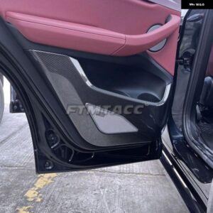 ABSカーボンインナーゲートドア パネル アンチキックカバー インテリア ステッカー BMW 1 3 5 7シリーズG20 X1 X3 X4 G01 G02