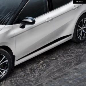 4ピース ABS カーボン ブラック 外装 ドアモールディングライン 車体サイドカバー トリム トヨタ カムリ XV70 8代目 2018-2021 - 23